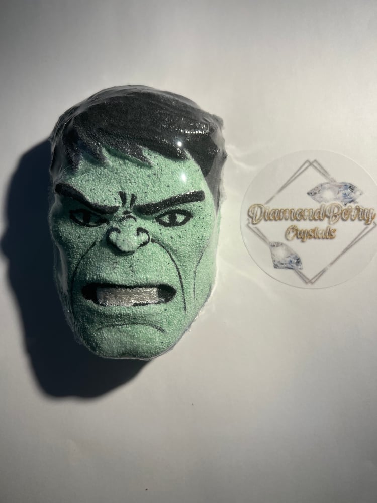 Image of Green man face bath bomb 
