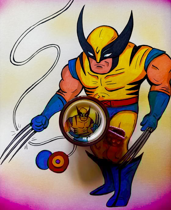 Image of Wolverine Duncan Freehand One with ink drawing