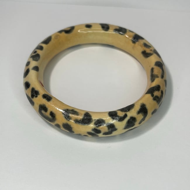Leopard Print Bracelet - 7.40 in Inner Diameter