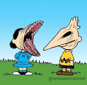 Image of Peanuts/Beetlejuice mashup!