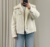 Image 3 of Veste bi-matière écru 