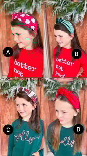 Christmas Knot Headbands- 10 Styles