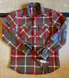 RRL Flannel Leather Elbow Patch Shirt sz M