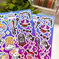 Image 5 of Angel Demon Sticker Sheet | Halloween Edition