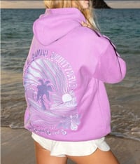 Image 2 of Pink PalmPuff Hoodies
