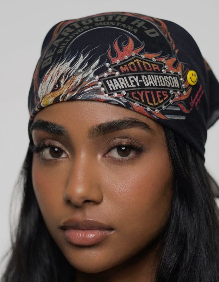 Flame Eagle Harley Bandana 