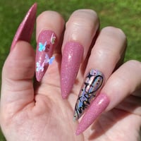 Image 4 of Love is Like a Butterfly Press On Nails