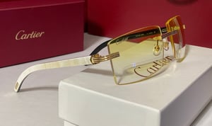 Image of AUTHENTIC CARTIER CT0286O 003 - [MIXED HORN] CUSTOM LENS 011