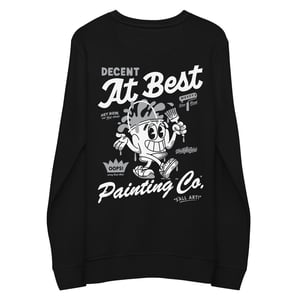 "D.A.B. Painting Co." Unisex organic sweatshirt (BLK/White/Gray)