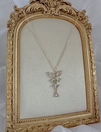 Image 2 of Crystal glass butterfly necklace 