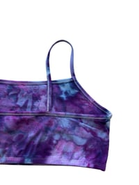 Image 7 of XL/XXL (42) Bralette in Purple Haze Watercolor Ice Dye