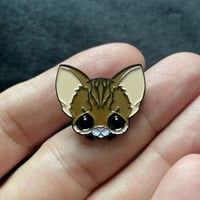 Image 3 of Brown Tabby Cat Head Small Enamel Pin