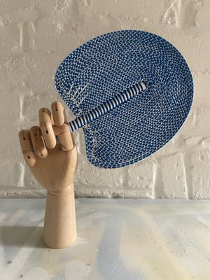 Image of African Hand woven Fans made from recycled plastics  A