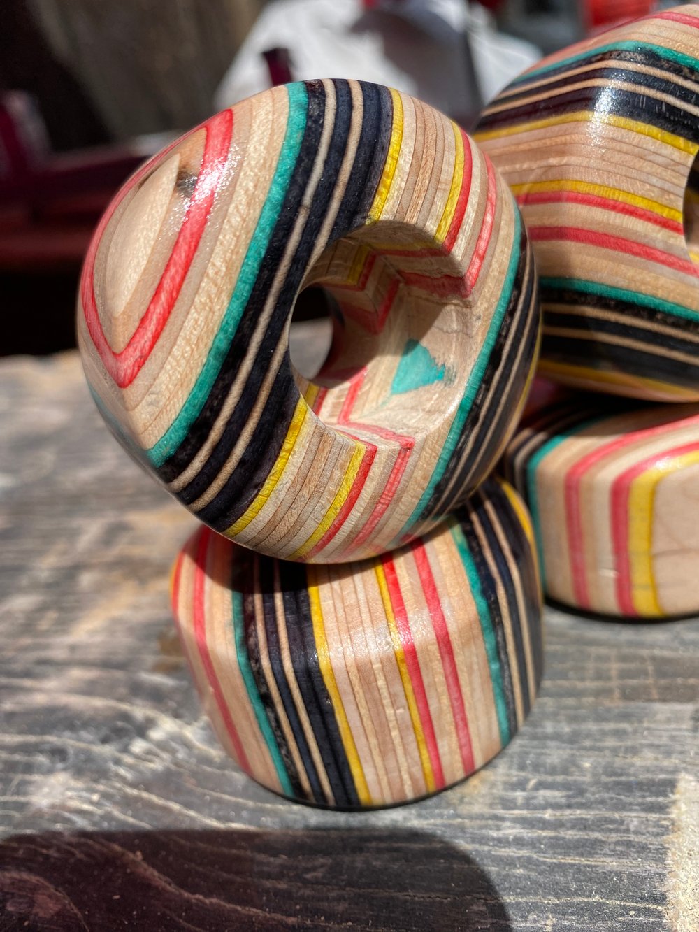 Wheels Made From Recycled Skateboards