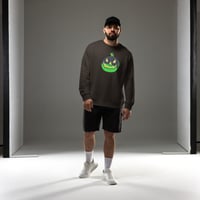 Image 5 of Sweatshirt (Adult M/F) - Jack O Lantern Vintage Green-Black