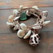 Image of Hawaiian puka shell wrap necklace with Hebrew cone clasp