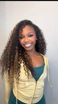 Image 1 of Waterwave highlight half wig 