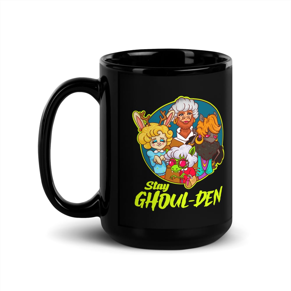 Stay Ghoul-den Black Glossy Mug