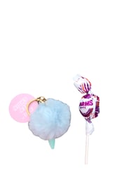Blue ice cream puff with a FREE lollipop!