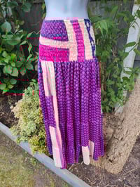 Image 3 of Zara Split Skirt- Purple Navy