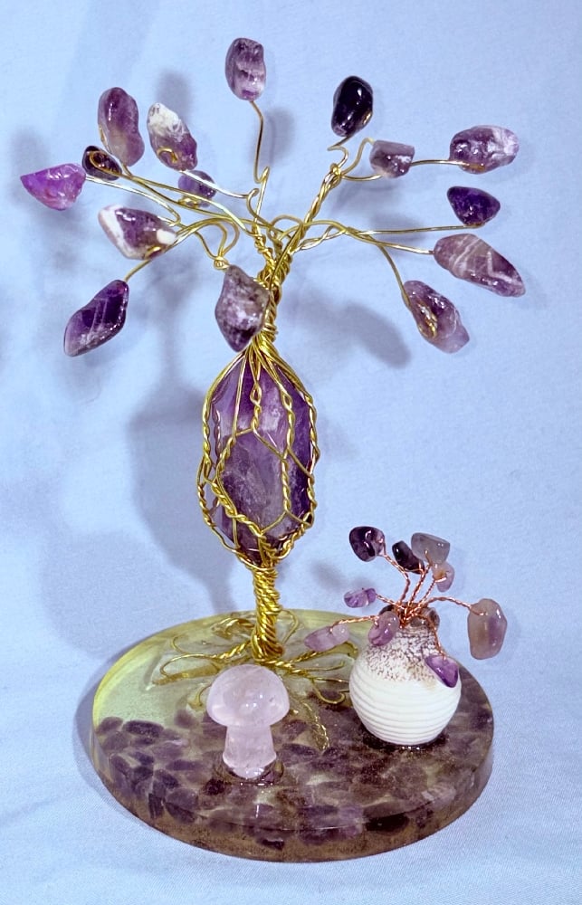 Image of Amethyst Crystal Tree Sculpture