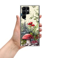 Image 2 of Beautiful Watercolor Mushroom Fungus Mycology W/Insects Art Clear Case for Samsung®