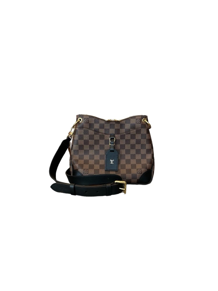 Image of Louis Vuitton Damier Odeon NM PM Ebene Noir Handbag 1182-1