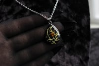 Image 5 of Dead Good teardrop ladybird and lichen pendant