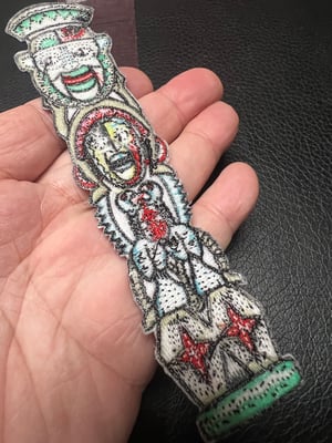 Image of 6” Tiki Room Totem patch with iron on backing
