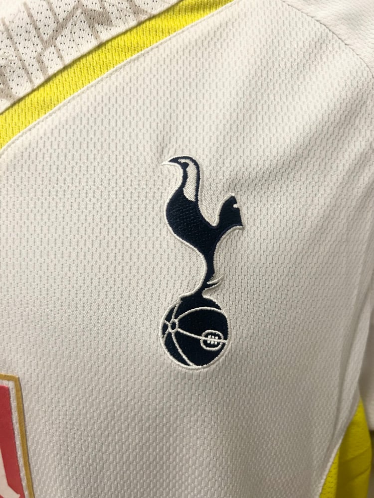 Image of PRE ORDER: Tottenham Hotspur “DEFOE 18” 2009/10 Home Long Sleeve Shirt + PL patches (L)