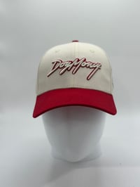 Image 2 of CREAM/RED SNAP HAT