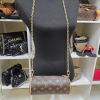 Image 2 of Classic Brown Monogram Barrel Crossbody