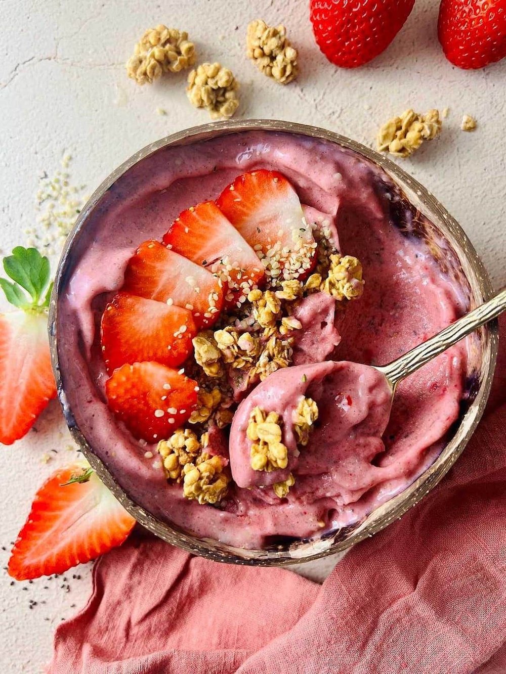 Freeze-Dried Strawberry Powder.