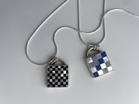 Image 1 of Square Checkered Necklace  