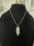 silver moonstone necklace  Image 2