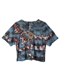 Image 2 of S Crop Tee in Ember Ice Dye #4
