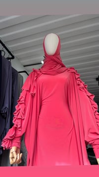 Image 1 of Ruffled shoulder kaftan
