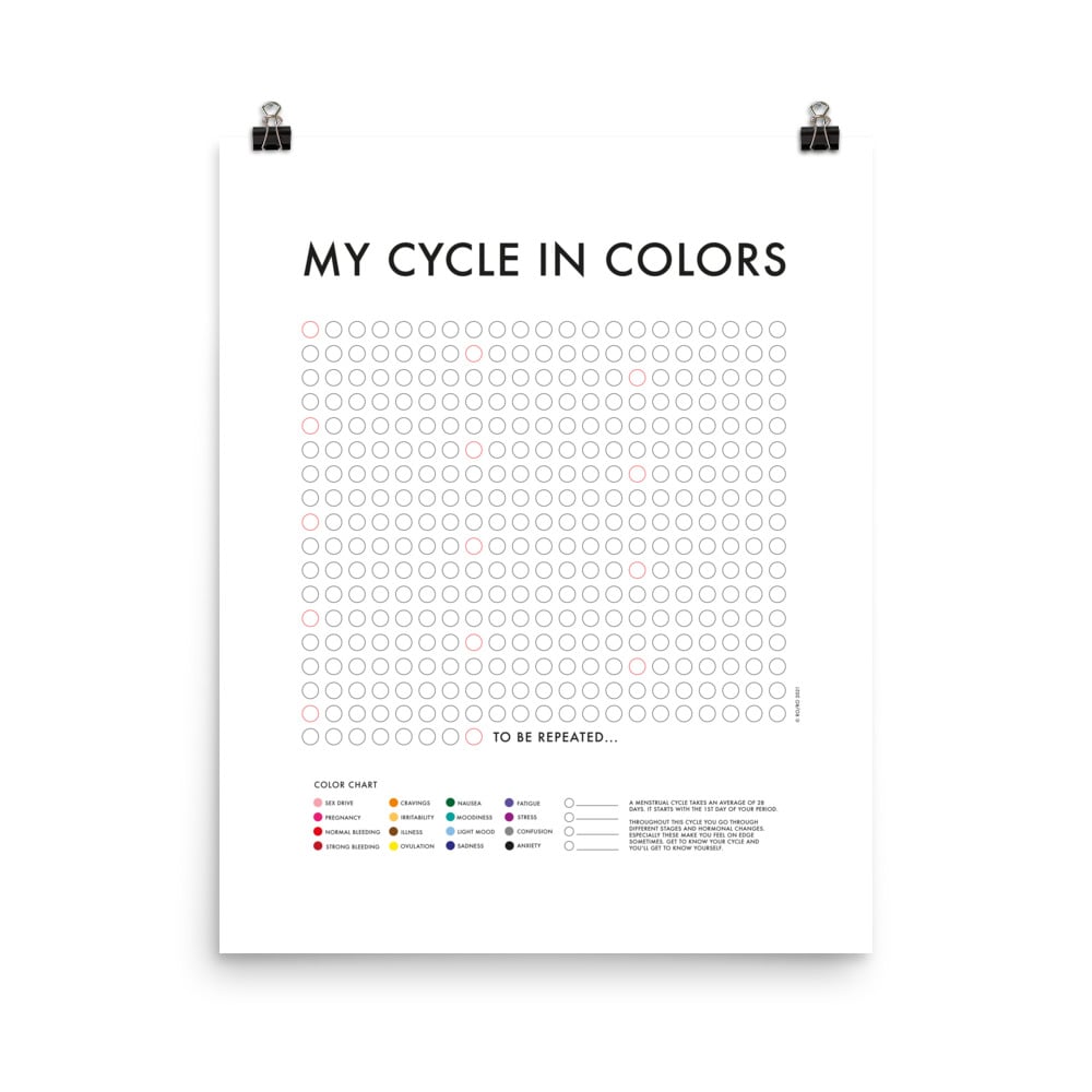 Image of My Cycle in Colors - Poster