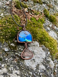 Image 3 of Labradorite Mushroom Pendant 