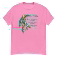 Image 3 of Listen to the Wind Western Feather Shirt – Inspirational Boho Cowgirl Quote T-Shirt