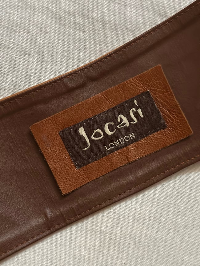 early 70s London boutique massive leather belt 