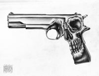 Skull Gun Print 