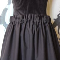 Image 3 of Red Black Plumeria Skirt