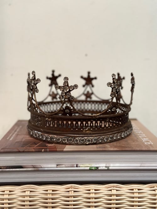 Image of Patina'd Metal Crown with Diamante Medium  