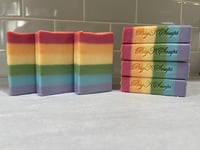 Image 3 of LOVE IS LOVE : GOAT MILK RAINBOW SOAP