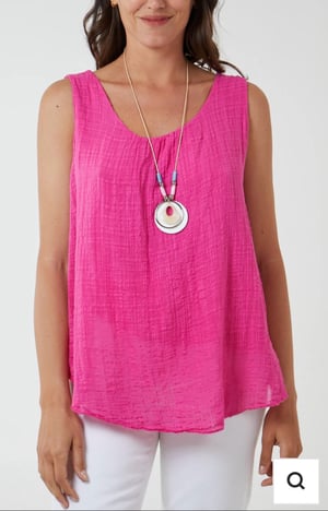 Image of Vest top with necklace