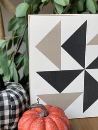 Image 2 of FLYING GEESE - Autumn Harvest Collection - 11" Wood Barn Quilt