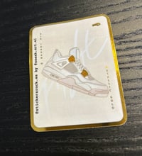 Image 1 of Sneaker Sticker Air Jordan 4 "Metallic Gold"