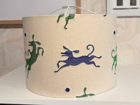 Image 3 of Playing Whippets Lampshade 30cm