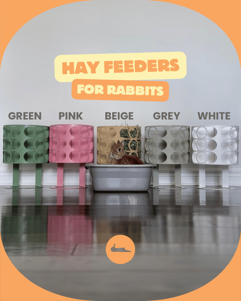 Image of Mrs. CleanHay - High Quality Metal Double Hay Feeder for Rabbits